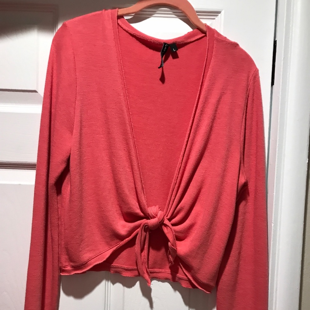 Cha Cha Vente coral shrug/bolero sweater